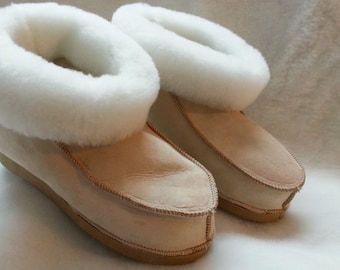 Enhanced Shearling Sheepskin slippers soles