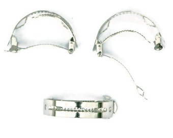 24 Metal Ponytail Barrette Hair Clips - 50mm (2 inch)