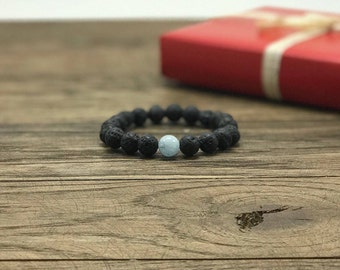Lava Bead Bracelet, Diffuser Bracelet, Gemstone Bracelet, Essential Oil Bracelet, Essential Oil Diffuser, Essential Oil Diffuser Bracelet