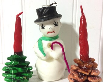 3 Vintage Gurley Candles