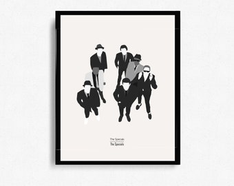 The Specials by The Specials Album Cover - Music Inspired Art - Two Tone - Music Posters