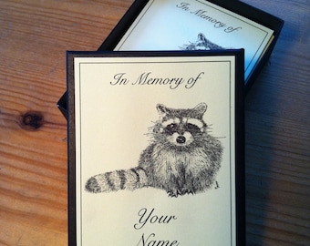 Booklabels Racoon 50 Personalized Ex Libris Bookplates