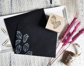 Pair of Diamonds Rubber Stamp by Brown Pigeon and Tusk and Cardinal, aka Bird in the Hand : A special artist collaboration
