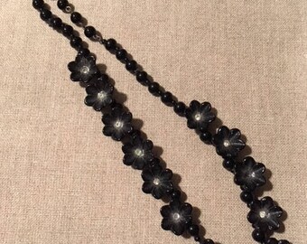 Vintage celluloid flower necklace