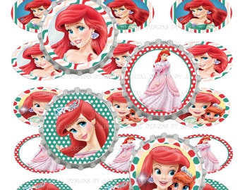 Little mermaid # 217 bottle cap images