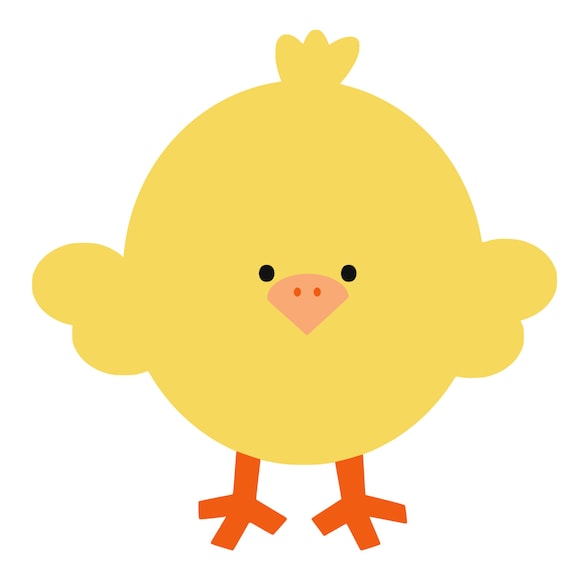 Download Cute Easter chick svg cutting file and 300 dpi png file