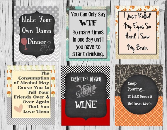 Funny wine labels for sale
