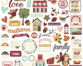 Simple Stories Vintage Blessings Bits & Pieces Die-Cuts Ephemera