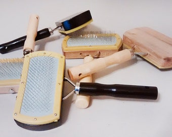 Faux Fur Brush - Wood