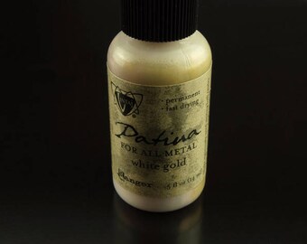 Ranger Vintaj patina 15ml bottle white gold