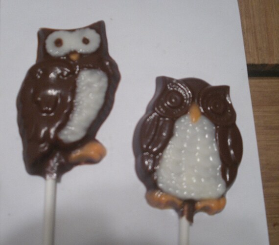 A Dozen Owl Lollipops