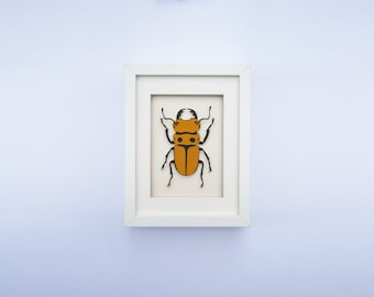 Paper Entomology – Single Beetle – Paper Art