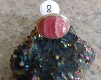 Rhodochrosite Ring Size 8