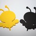 18x Bumble Bee Die Cuts