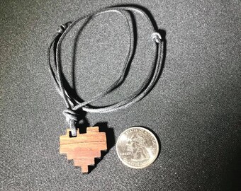 Variety of Necklaces, American Black Walnut with Adjustable Cord