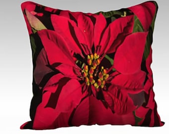 Poinsettia Pillow Cover