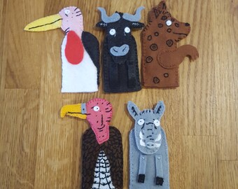 The Ugly Five finger puppets