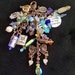 Charm Fob Clip-on inspired by Disney Dooney "CINDERELLA" Handbags. Featuring unique charms, vintage glass beads & lots of magical charm!