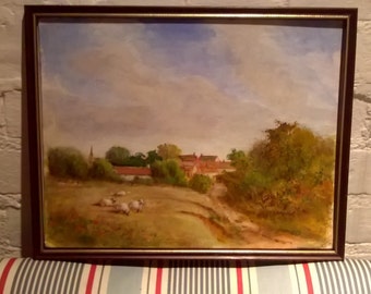 Countryside scene By D.S Gardener oil painting