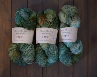 Beneath the Pines - Hand Dyed Superwash Sock