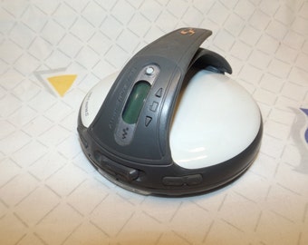 Sleek White Sony CD Player Walkman Discman Portable CD Player Anti Shock 90s Music Sony Walkman 90s Grunge Music Vintage Electronics WORKING