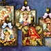 VIRGIN MARY, religious jewelry, 2x2", 1,5" square Images, digital images + Gigt Tags Digital Collage Sheet - Square Pendant, Square Cabochon