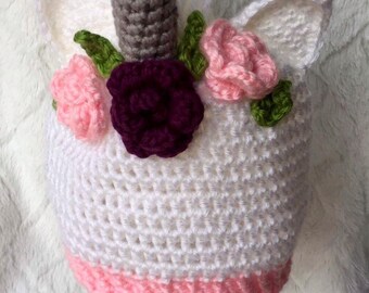 Unicorn Crochet Hat