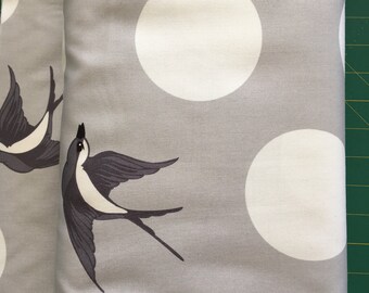 Tula Pink FreeFall in Grey/Battleship