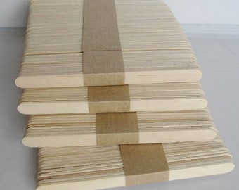 200 pieces of natural wood color popsicle sticks, craft sticks, Popsicle sticks, wood, bookmarks, ice cream bar process