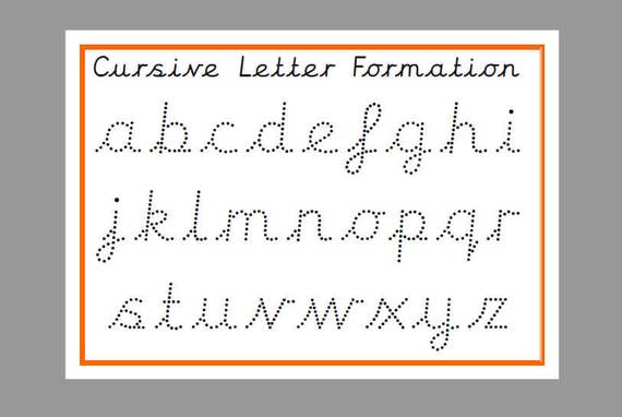 Printable Tracing Cursive Lower Case Letters tracing letters