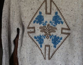 Country Suburbans Knit Medium Sweater Vintage 1970s