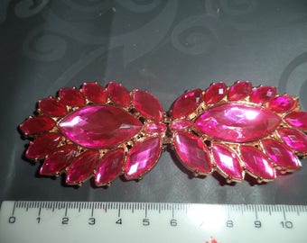 hot pink belt buckle with Rhinestones