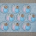 Babies in a circle ~ Boy Girl Twins Baby ~ Embroidered Medical Feltie Sheet