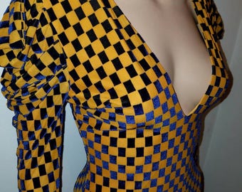 motor sport checker dress