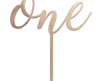 one cake topper etsy
