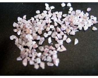 Pink Diamond, Uncut Diamond, Drilled Rough Diamond, Raw Diamond Chips, Raw Uncut Diamond, 1mm To 2mm Approx, 1Carat Weight