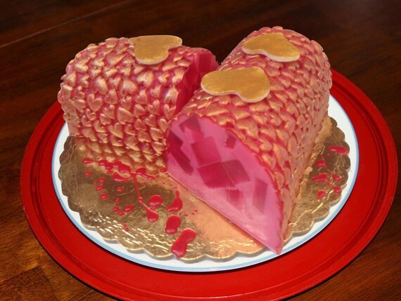 I love you Gift, Pomegranate Artistic Scented Glycerin Soap Cake, Ornamental Room Deodorizer, Designer Soap, Table Centerpiece, Unique Gift