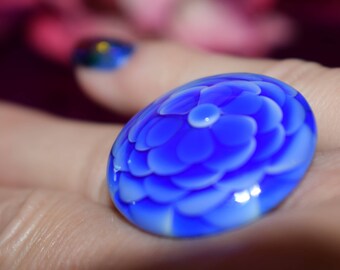 etArt,jewelry,lampwork,ring,glass,nail art ring 17 18 19,pendant,interchangeable,nailart,nail-art,red, orange,green,stainless steel,