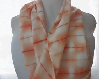 Orange silk scarves