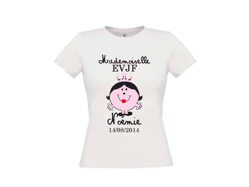 T Shirt Enterrement De Vie De Garcon t-shirt evjf mademoiselle evjf enterrement de vie de jeune