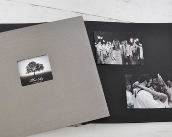 Post-bound Photo Album with Black Pages 12"x12" - by Claire Magnolia