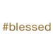 Blessed Gold Glitter Iron-on