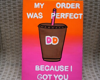 Dunkin Donuts Sorority Canvas