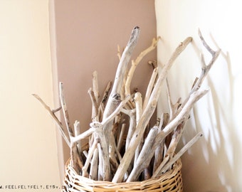 6 rami lunghi Driftwood - Bulk Driftwood pezzi da 40 cm a 90 cm (15.7" a 35,4")..--legno naturale alla deriva per bricolage e fai da te progetti