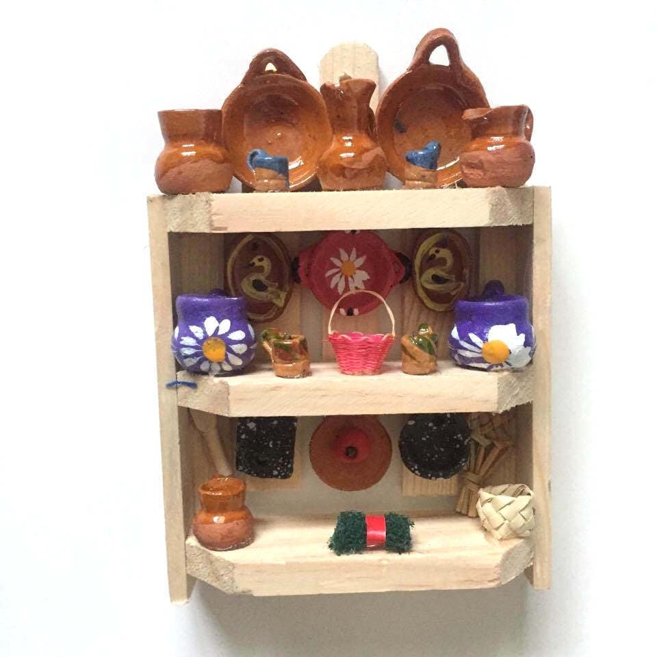 mexican wooden figures