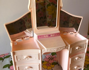 Vintage Barbie dream glow makeup table vanity