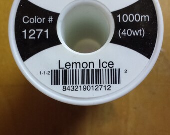 Hemingworth 1271 Lemon Ice Machine Embroidery Thread