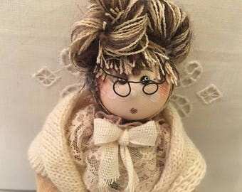 Handmade cloth doll.