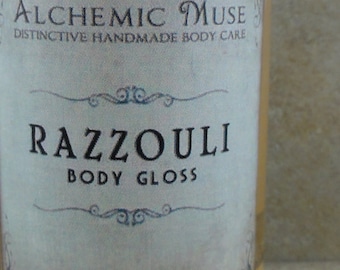 Razzouli - Body Gloss - Raspberry Puree, Ruby Red Grapefruit, Dark Patchouli