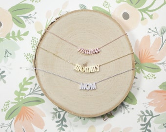 Mother Necklace | Mommy Jewelry | Mama Necklace | Mama Bear | New Mother Jewelry | Mommy and Me | Pregnancy Reveal | Mothers Day Gift